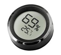 Humidity Gauge Indoor - Thermo Hygrometer Digital, Small Round Temperature Monitor, Humidity Reader Sensor | Measurement Device For Home Basement Nursery Office Living Room Climate Control