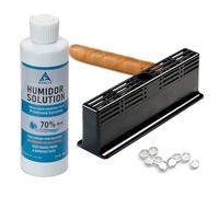 Humidor Humidifier Kit for Cigar Humidor, Including 200 ml Humidor Solution, 3-Way Cigar Humidifier, 1-100 Cigar Accessories