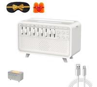 Humifall Noise Humidifier, 3-in-1 White Noise Night Light Humidifier, Quiet Air Diffuser for Home, 8 Natural Sounds, Whisper-Quiet Operation - Ideal for Sleep & Relaxation (1 set)