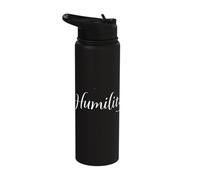 Humility Mindful Strength Reflection Wisdom Stainless Steel Insulated Water Bottle