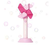 Humkopnl Bubble Machine for Kids - Toddler Light Up Music Toy,Fun Glow Kids Interactive Windmill Bubble Machine 3 Gears Adjustable for Birthday Easter Christmas