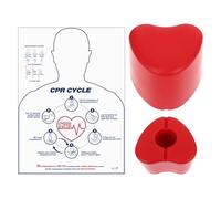 Humkopnl CPR Kit | Heart Shape Hands Only Saver Model,CPR Training Model,for Home School Classroom Dorm College Instructors Nursing Students Medical Professionals
