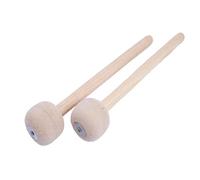 Humkopnl Drum Mallet, 2X Wooden Drum Sticks, Anti-Slip Band Accessory Musical Instrument Toll with Wood Handle for Music Lovers Professionals Teachers Students