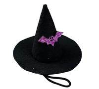 Humkopnl Hat for Small Dog - Dog Witch Hat,Adjustable Costume Accessory for Stage Show Festival Celebration Family Gathering Masquerade Theater Performance Cosplay Party