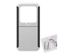 Humkopnl Magnifying Glass, 10x Handheld Comfortable Grip, LED Magnifying Mirror Eye Care, for Adults Seniors Home School Travel Reading Close Work Book Newspaper