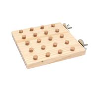 Humkopnl Parrot Chew Toys | Educational Chew Block Parakeet Training Games,Compact Wooden Board Bird Playground for Anchovies Parakeets