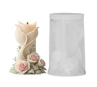 Humkopnl Silicone Candle Molds,Mermaid Tail Flower 3D Plaster Mould | DIY Casting Molds - for Artists Craft Lovers Jewelry Maker Designer Hobbyists Cement Holiday Home Events Workshops