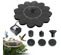 Humkopnl Solar Water Fountain, Flower-Shaped Water Fountain Pump, Waterfalls Outdoor Birdbath for Pool Pond Landscape Yard Patio Porch Deck Backyard