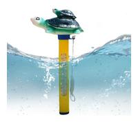 Humkopnl Swimming Pool Thermograph - Swim Pool Floating Water Temperature Gauge - Easy Read Fast Response Tool with String for Hot Tubs Spa Bathtub Fish Ponds Lake Kids Women Men