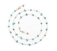 humlbird Eyeglass Chain for Women Stylish Mask Lanyard Natural Crystal Mask Chain Eye Glasses Holder Strap, Blue-1, S