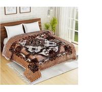 Humlin Super Soft 6.0 KG Blanket 2 Ply Heavy Thick & Warm Bed Blanket King Size Flower (Design 1)