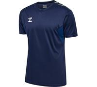 hummel Authentic PL Jersey S/S Sports T-Shirt Men's Short Sleeve - Sports Shirt Men - Jersey - Regular Fit - Made of 100% Recycled Polyester - Breathable and Quick-Drying Marine