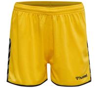 hummel Hmlauthentic Women's Polyester Shorts, Womens, Shorts, 204926-5115-S, Sports Yellow/Black, S