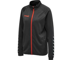 hummel Authentic Women's Sports Jacket - Training Jacket & Running Jacket - Thin Jacket for Sports, Fitness and Everyday Use - with Zip, Pockets and Stand-Up Collar - Made of Polyester Knitted Fabric