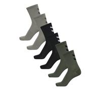 Hummel Chevon Mid-Cut Socks 6-Pack 41-45 Green / Black Women