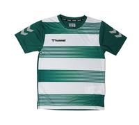 Hummel Childrens/Kids Hooped T-Shirt - Green/White - 6 Years - Green/White - 100% Polyester