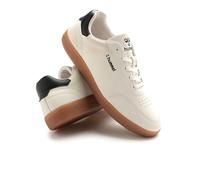 hummel Classic Elite Casual Trainers for Men, Lightweight, Breathable, with Improved Comfort, Cushioned Insole, and Non-Slip Work and Play Casual Shoes, white black, 7.5 UK