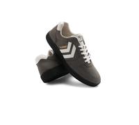 Hummel Classic Verve Casual Lace-Up Sneaker For Men Enhanced Comfort With Cushioned Insole And Slip-Resistant - Uk 9 Grey/White