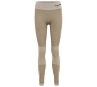Hummel Cleaa Seamless Mid Waist Leggings Beige,White S Woman