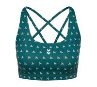 Hummel Aop Impact Sports Bra Green S Woman