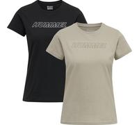 Hummel Cali Cotton Short Sleeve T-shirt 2 Units Multicolor S Woman