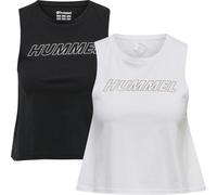 Hummel Damen Tanktop Hmlte Cali 2-Pack Crop Cot Tanktop