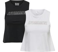 Hummel Damen Tanktop Hmlte Cali 2-Pack Crop Cot Tanktop