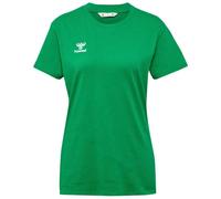 hummel GO 2.0 Women's Short-Sleeved Sports Shirt for Sports, Fitness and Leisure, Basic Shirt Made of 100% Organic Cotton, Stretchy Material, Crew Neck