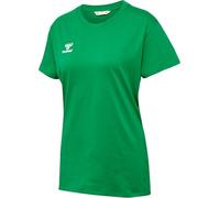 hummel GO 2.0 Women's Short-Sleeved Sports Shirt for Sports, Fitness and Leisure, Basic Shirt Made of 100% Organic Cotton, Stretchy Material, Crew Neck