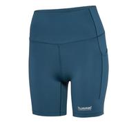 Hummel HIIT Intensity Women's Short Tights - Blue for High-Intensity Training and Running