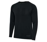 Hummel HIIT Seamless Long Sleeve Tee - Black Training Top for Ultimate Freedom of Movement, Size S