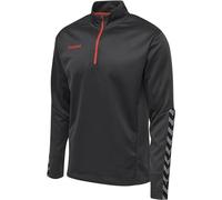 hummel, hmlAUTHENTIC HALF ZIP SWEATSHIRT, ASPHALT, S