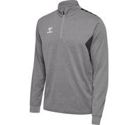 hummel Hmlauthentic Men's Half Zip Sweatshirt Grey Melange