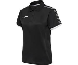 hummel Hmlauthentic Women's Functional Polo Shirt, womens, Polo, 205384-2114-L, black/white, L
