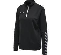 hummel Hmlauthentic Women's Half Zip Sweatshirt Black/White