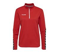 hummel Hmlauthentic Women's Half Zip Sweatshirt True Red