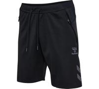 hummel hmlCIMA Shorts - Sports Shorts Made from Recycled Polyester with Pockets, Colours:Black, Size:XXL