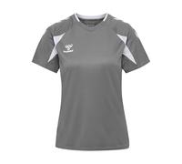 hummel hmlCORE 2.0 Jersey S/S Woman Steel Grey/White - L