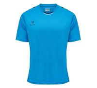 hummel Men's Hmlcore Xk Poly Jersey S/S T-Shirt, Blue Danube, XXL