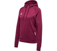 hummel Hmlmove Grid Cotton Hoodie Women's Hooded Sweatshirt Grape Wine