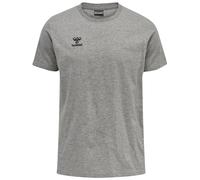 hummel Men's hmlMOVE Grid Cotton T-Shirt S/S, Grey Melange, 3XL
