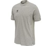 hummel hmlMOVE Grid Polo, Men's Polo Shirt, Grey Melange, XL -