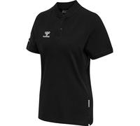 Hummel Move Grid Short Sleeve Polo Black L Women