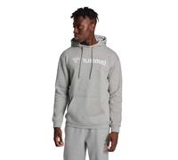 hummel Men's Hmlmover Cotton Hoodie Hooded Sweatshirt, Grey Melange, L
