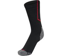 hummel, hmlPRO Low Training Socks, Black/True Red, 35/38