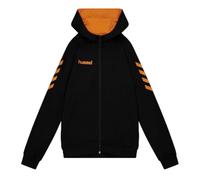 hummel Kids Go Cotton Zip Hoodie Black/orange 12 Years