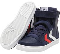 Hummel Kids Trainers Slimmer Stadil Leather High Jr Peacoat