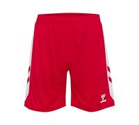 hummel Match Shorts White Red, XS Unisex