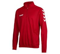 hummel Men CORE 1/2 ZIP Sweatshirt - True Red, Small