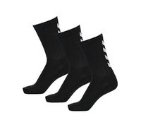 Hummel Men FUNDAMENTAL 3-PACK Socks - Black, Size 12